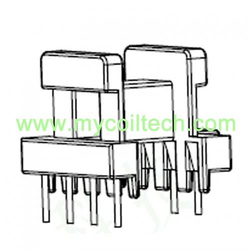 EE19 High Frequency Transformer 6 Pins Horizontal Coil Former